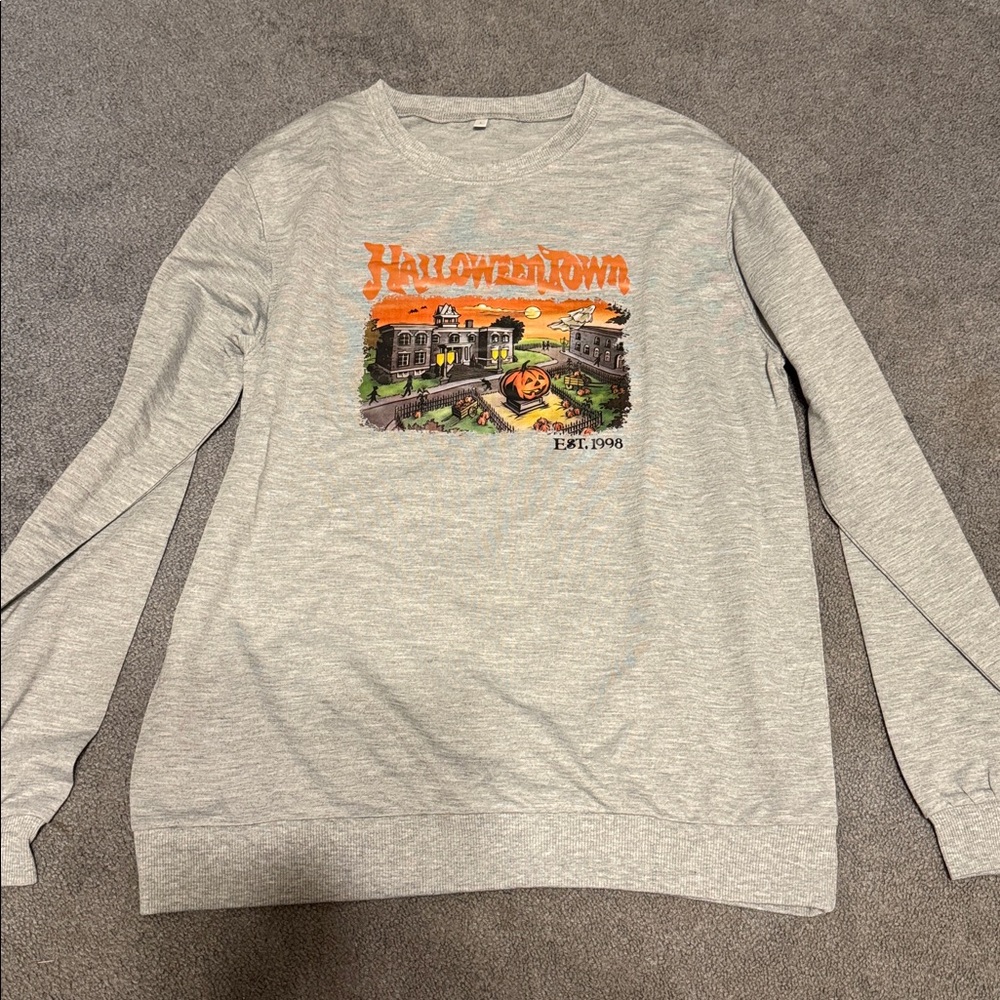 Gray Halloweentown Lightweight Sweatshirt